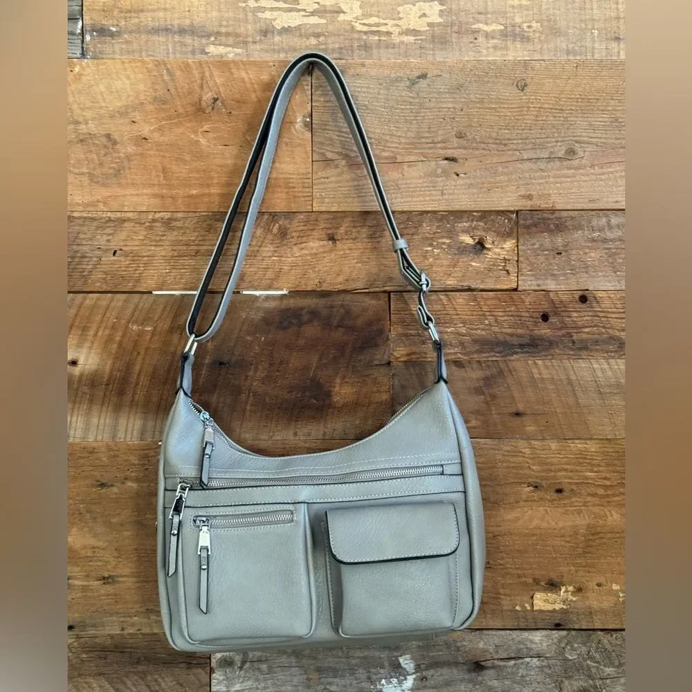 Jessie & James Conceal and Carry Hobo Handbag with locking zipper-key NWOT